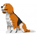 Jekca - Beagle 02 - Lego - Sculpture - Construction - 4D - Brick Animals - Toys