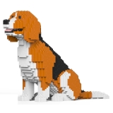 Jekca - Beagle 02 - Lego - Scultura - Costruzione - 4D - Animali di Mattoncini - Toys