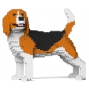 Jekca - Beagle 04 - Lego - Scultura - Costruzione - 4D - Animali di Mattoncini - Toys