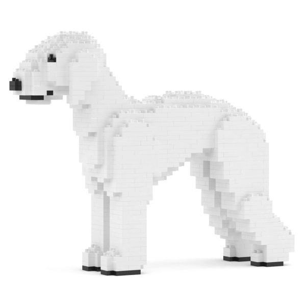 Jekca - Bedlington Terrier 01 - Lego - Scultura - Costruzione - 4D - Animali di Mattoncini - Toys