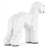 Jekca - Bedlington Terrier 01 - Lego - Sculpture - Construction - 4D - Brick Animals - Toys