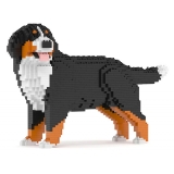 Jekca - Bernese Mountain Dog 03B (Version 2024) - Lego - Sculpture - Construction - 4D - Brick Animals - Toys