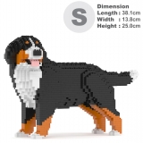 Jekca - Bernese Mountain Dog 03B (Version 2024) - Lego - Sculpture - Construction - 4D - Brick Animals - Toys