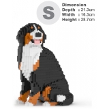 Jekca - Bernese Mountain Dog 05B (Version 2024) - Lego - Sculpture - Construction - 4D - Brick Animals - Toys