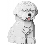 Jekca - Coton de Tulear 01 - Lego - Scultura - Costruzione - 4D - Animali di Mattoncini - Toys