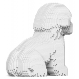 Jekca - Coton de Tulear 01 - Lego - Sculpture - Construction - 4D - Brick Animals - Toys