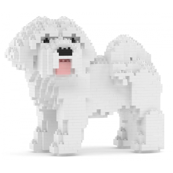 Jekca - Coton de Tulear 01 - Lego - Scultura - Costruzione - 4D - Animali di Mattoncini - Toys