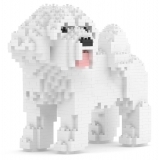 Jekca - Coton de Tulear 01 - Lego - Sculpture - Construction - 4D - Brick Animals - Toys