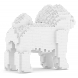 Jekca - Coton de Tulear 01 - Lego - Sculpture - Construction - 4D - Brick Animals - Toys