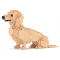 Jekca - Dachshund 03-M03 - Lego - Sculpture - Construction - 4D - Brick Animals - Toys