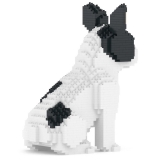 Jekca - French Bulldog 04-M04B (Version 2024) - Lego - Sculpture - Construction - 4D - Brick Animals - Toys