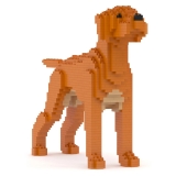 Jekca - Hungarian Vizsla 01 - Lego - Sculpture - Construction - 4D - Brick Animals - Toys