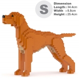 Jekca - Hungarian Vizsla 01 - Lego - Sculpture - Construction - 4D - Brick Animals - Toys