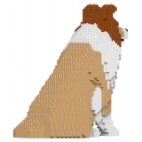 Jekca - Shetland Sheepdog 03-M01 - Lego - Sculpture - Construction - 4D - Brick Animals - Toys