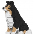 Jekca - Shetland Sheepdog 03-M02 - Lego - Sculpture - Construction - 4D - Brick Animals - Toys