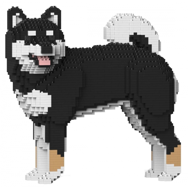 Jekca - Shiba Inu 02-M01 - Lego - Scultura - Costruzione - 4D - Animali di Mattoncini - Toys