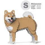 Jekca - Shiba Inu 02-M02 - Lego - Sculpture - Construction - 4D - Brick Animals - Toys