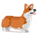 Jekca - Welsh Corgi 02-M01B (Version 2024) - Lego - Sculpture - Construction - 4D - Brick Animals - Toys