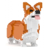 Jekca - Welsh Corgi 02-M01B (Version 2024) - Lego - Sculpture - Construction - 4D - Brick Animals - Toys