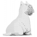 Jekca - West Highland White Terrier 03 - Lego - Sculpture - Construction - 4D - Brick Animals - Toys