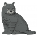 Jekca - British Shorthair Cat 01S-M01 - Lego - Scultura - Costruzione - 4D - Animali di Mattoncini - Toys