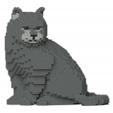 Jekca - British Shorthair Cat 01S-M01 - Lego - Scultura - Costruzione - 4D - Animali di Mattoncini - Toys