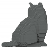 Jekca - British Shorthair Cat 01S-M01 - Lego - Sculpture - Construction - 4D - Brick Animals - Toys