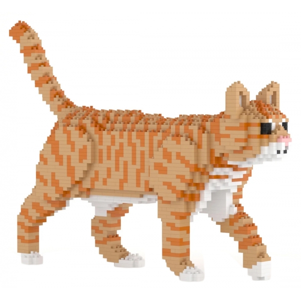 Jekca - Cat 03S-M01B - Lego - Scultura - Costruzione - 4D - Animali di Mattoncini - Toys