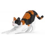 Jekca - Cat 13S-M01B (Version 2024) - Lego - Sculpture - Construction - 4D - Brick Animals - Toys