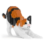 Jekca - Cat 13S-M01B (Version 2024) - Lego - Sculpture - Construction - 4D - Brick Animals - Toys