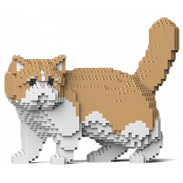 Jekca - Exotic Shorthair Cat 01S-M01 - Lego - Sculpture - Construction - 4D - Brick Animals - Toys