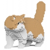 Jekca - Exotic Shorthair Cat 01S-M01 - Lego - Sculpture - Construction - 4D - Brick Animals - Toys