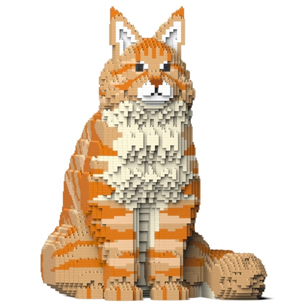 Jekca - Maine Coon 01S-M01 - Lego - Sculpture - Construction - 4D - Brick Animals - Toys