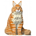 Jekca - Maine Coon 01S-M01 - Lego - Scultura - Costruzione - 4D - Animali di Mattoncini - Toys