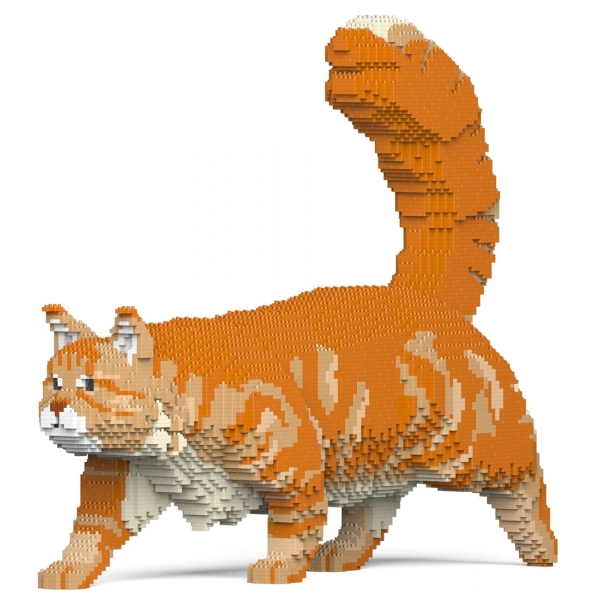 Jekca - Maine Coon 02S-M01 - Lego - Scultura - Costruzione - 4D - Animali di Mattoncini - Toys