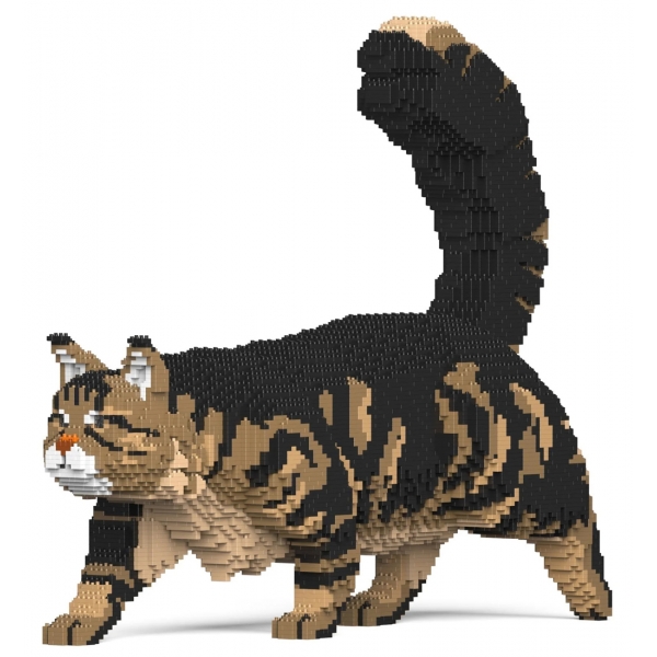 Jekca - Maine Coon 02S-M03 - Lego - Scultura - Costruzione - 4D - Animali di Mattoncini - Toys