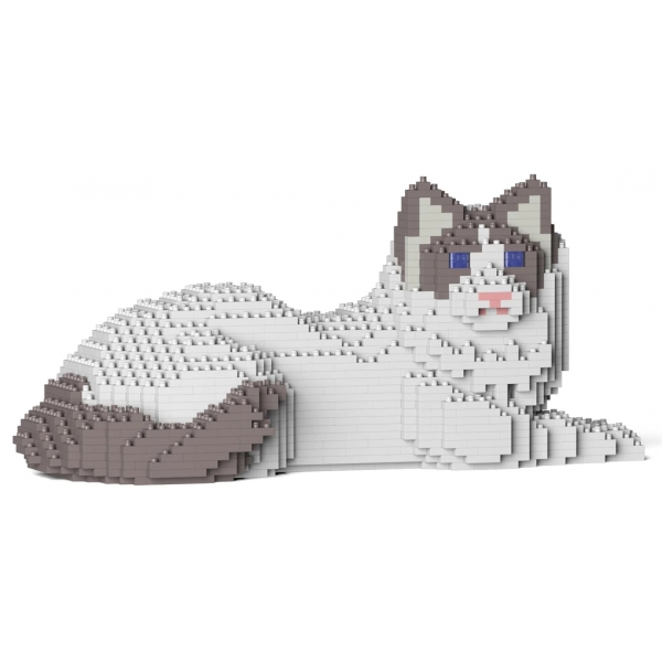 Jekca - Ragdoll Cat 03S-M02 - Lego - Sculpture - Construction - 4D - Brick Animals - Toys