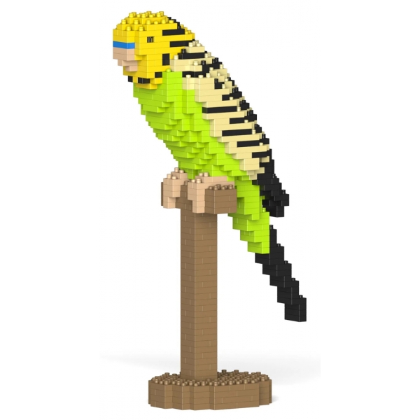 Jekca - Budgie 01S-M01 - Lego - Scultura - Costruzione - 4D - Animali di Mattoncini - Toys