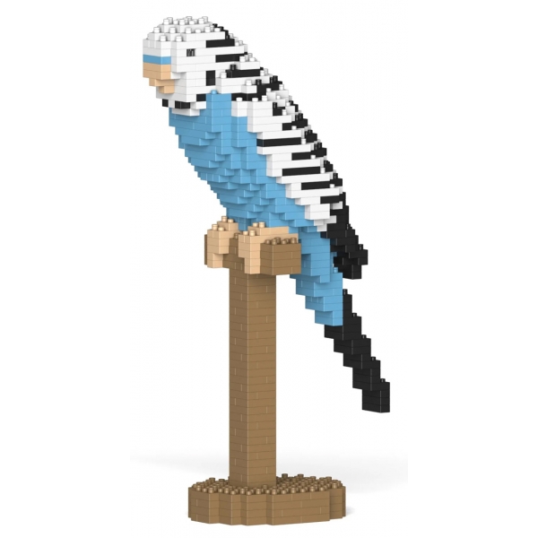 Jekca - Budgie 01S-M02 - Lego - Scultura - Costruzione - 4D - Animali di Mattoncini - Toys