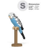 Jekca - Budgie 01S-M02 - Lego - Scultura - Costruzione - 4D - Animali di Mattoncini - Toys