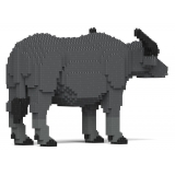 Jekca - Buffalo 01 - Lego - Sculpture - Construction - 4D - Brick Animals - Toys