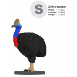 Jekca - Cassowary 01 - Lego - Scultura - Costruzione - 4D - Animali di Mattoncini - Toys