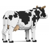 Jekca - Dairy Cow 01 - Lego - Sculpture - Construction - 4D - Brick Animals - Toys