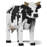 Jekca - Dairy Cow 01 - Lego - Sculpture - Construction - 4D - Brick Animals - Toys