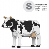 Jekca - Dairy Cow 01 - Lego - Sculpture - Construction - 4D - Brick Animals - Toys