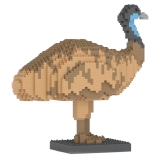 Jekca - Emu 01 - Lego - Sculpture - Construction - 4D - Brick Animals - Toys