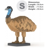 Jekca - Emu 01 - Lego - Scultura - Costruzione - 4D - Animali di Mattoncini - Toys