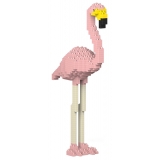 Jekca - Flamingo 01S-M02 - Lego - Sculpture - Construction - 4D - Brick Animals - Toys