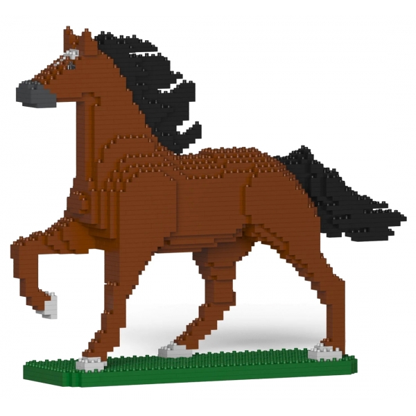 Jekca - Horse 04-M01 - Lego - Scultura - Costruzione - 4D - Animali di Mattoncini - Toys