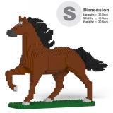 Jekca - Horse 04-M01 - Lego - Scultura - Costruzione - 4D - Animali di Mattoncini - Toys